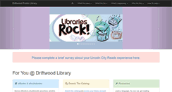 Desktop Screenshot of driftwoodlib.org